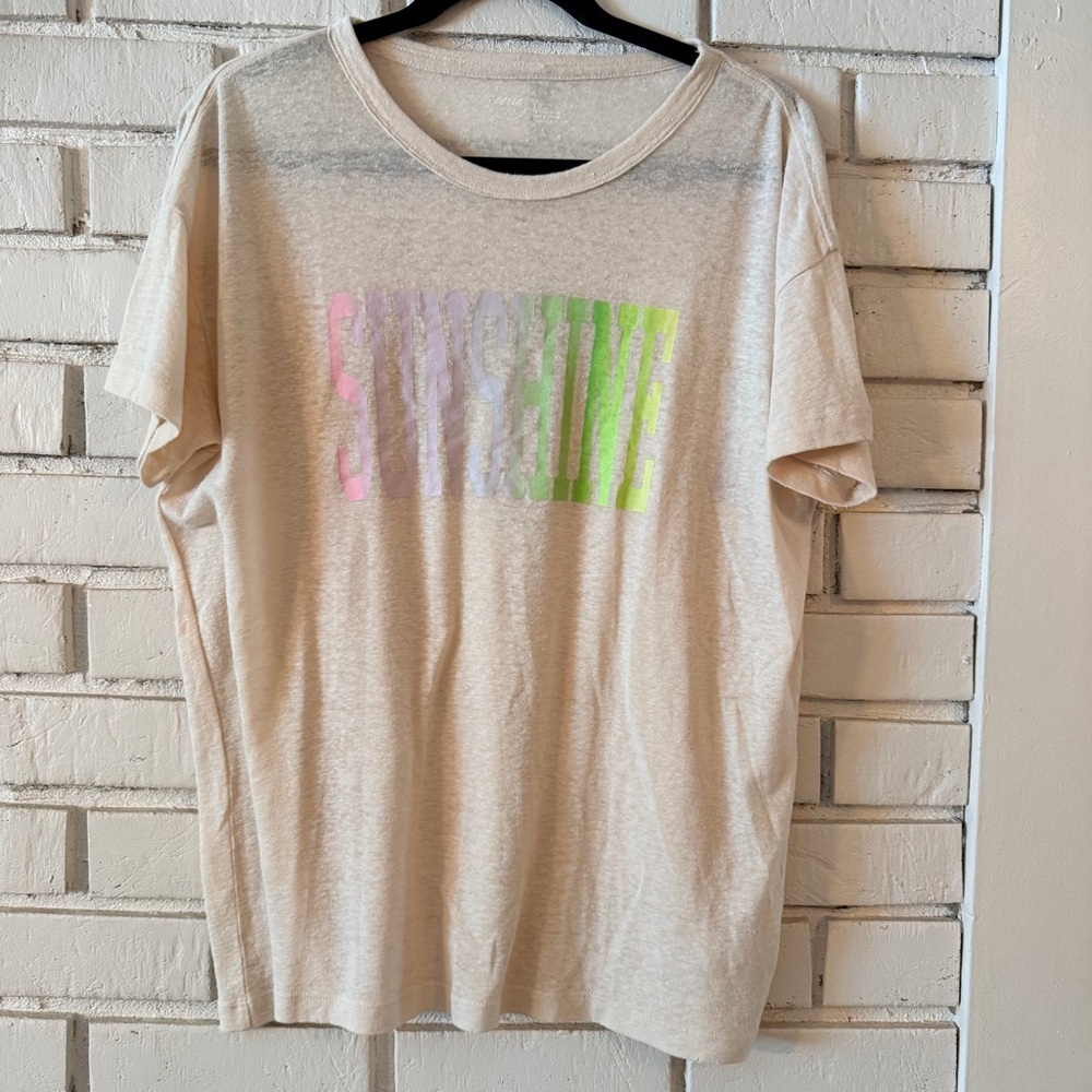 Aerie Sunshine Slub Knit Tee